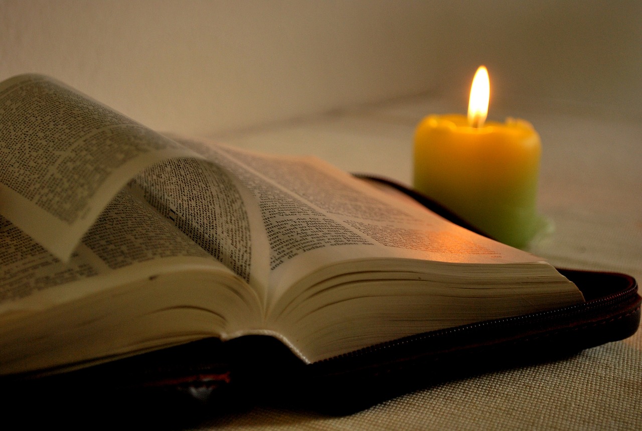 read, book, candle